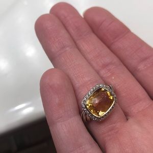 Authentic David Yurman noblesse ring citrine